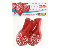 Balony Premium Serduszka 12" (5) GS110/P086 GoDan